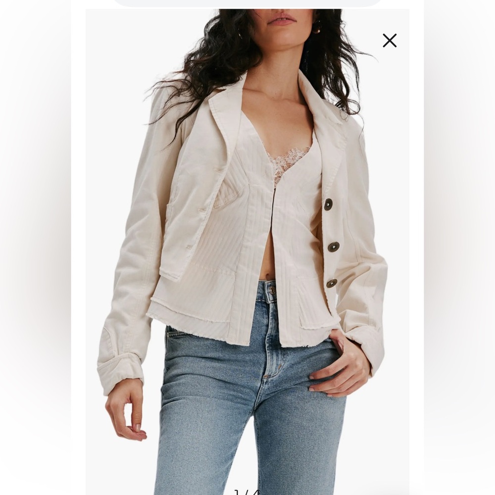 Free people cropped blazers